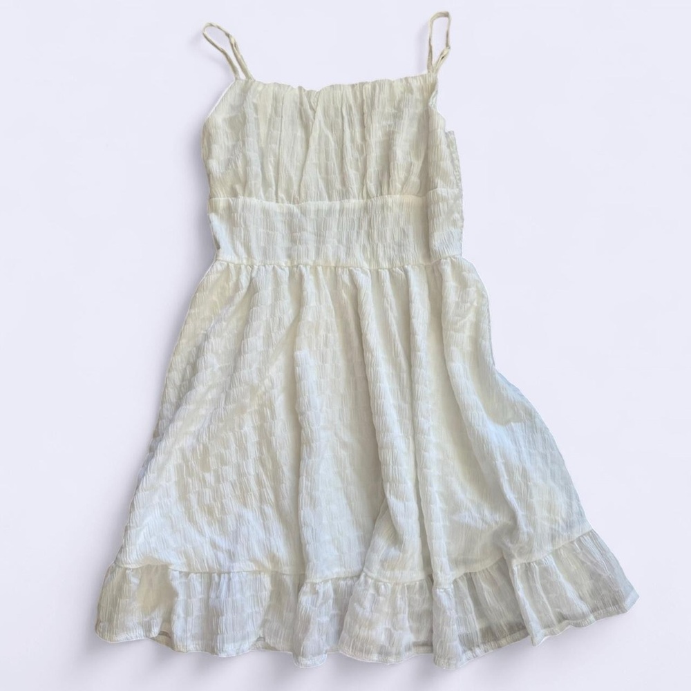 White Linen Flowy Dress